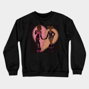 Black Gyaru Gals Crewneck Sweatshirt